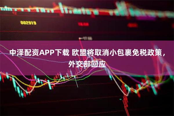 中泽配资APP下载 欧盟将取消小包裹免税政策，外交部回应